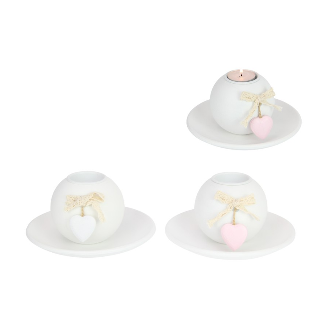 Tealight Holder Heart 16 cm