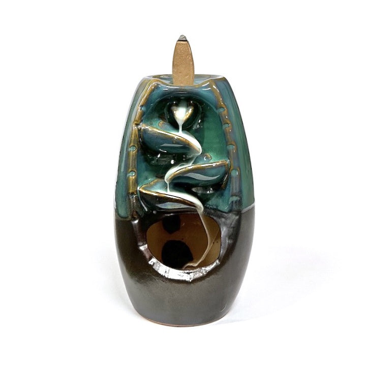 Backflow Burner Ceramic Green Small