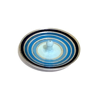 Incense Holder Blue Aluminium