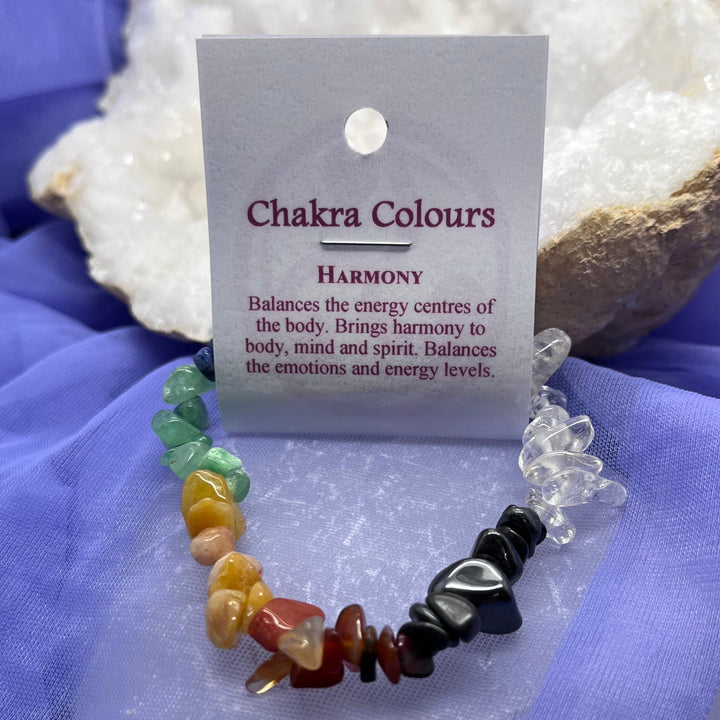 Chip Bracelet Chakra Colours