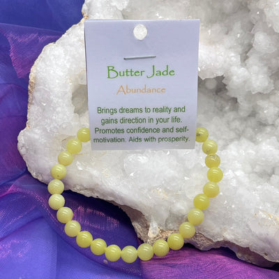 Bracelet Butter Jade Bead 6mm | Carpe Diem With Remi