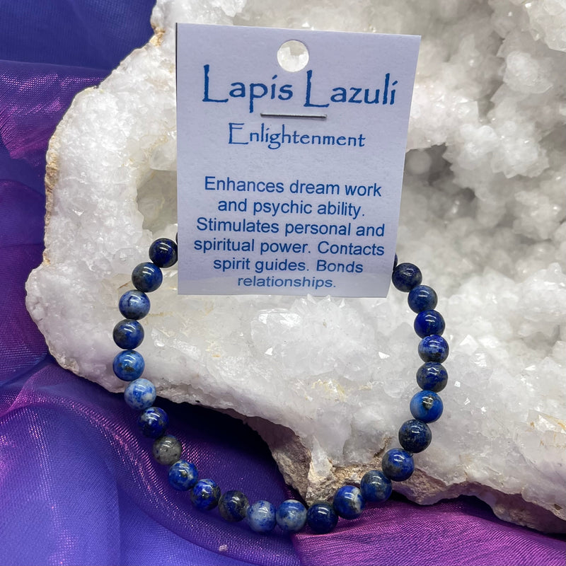 Bracelet Lapis Lazuli Bead 6mm | Carpe Diem With Remi