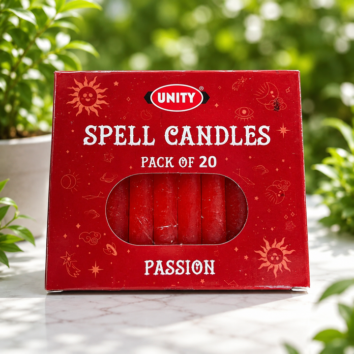 Spell Candle Coloured Unity Pack of 20