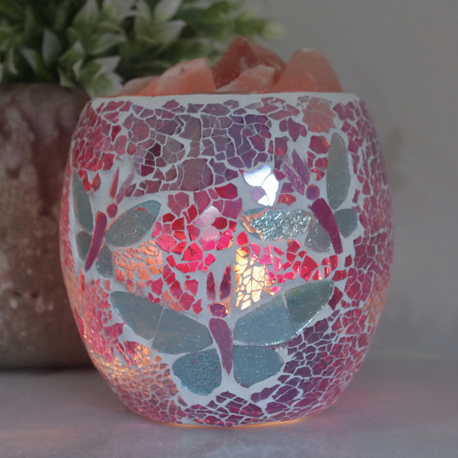 Salt Lamp Butterfly Mosaic Vase | Carpe Diem With Remi