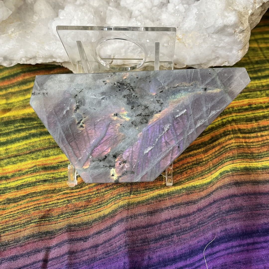 Slice Labradorite on Stand