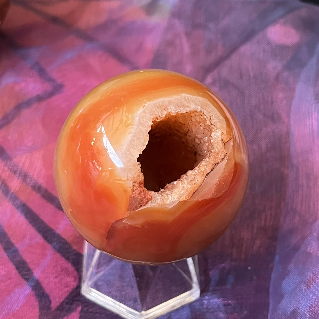Sphere Carnelian Druzy 5.4 cm