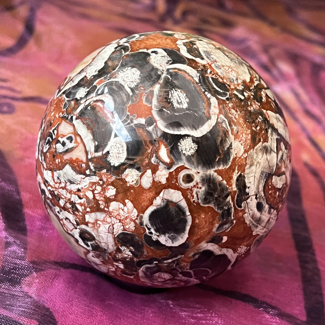 Sphere Money Agate 6.7 cm