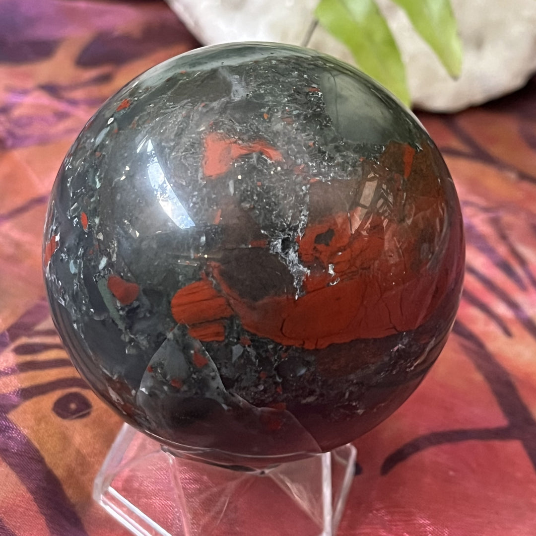 Sphere Bloodstone African 7.5 cm