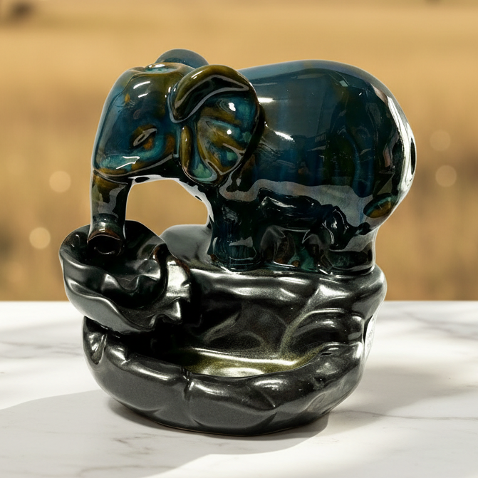 Backflow Burner Elephant Ceramic