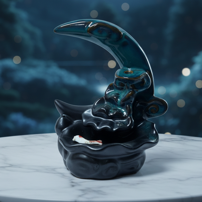 Backflow Burner Crescent Moon