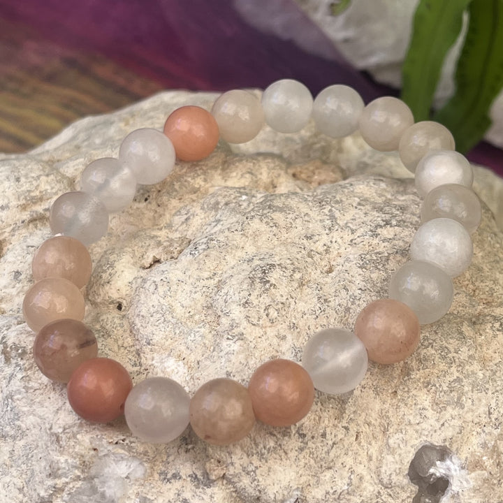 Bracelet Peach Aventurine 8mm Beads