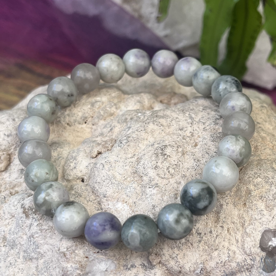Bracelet Tiffany Stone Auspicious Jade 8mm Beads