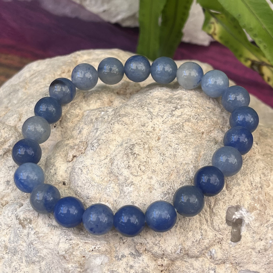 Bracelet Blue Aventurine 8 mm Beads
