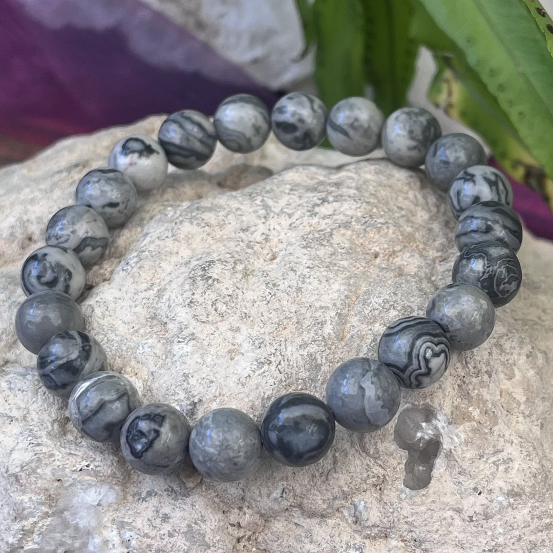 Bracelet Picasso Jasper 8 mm Beads