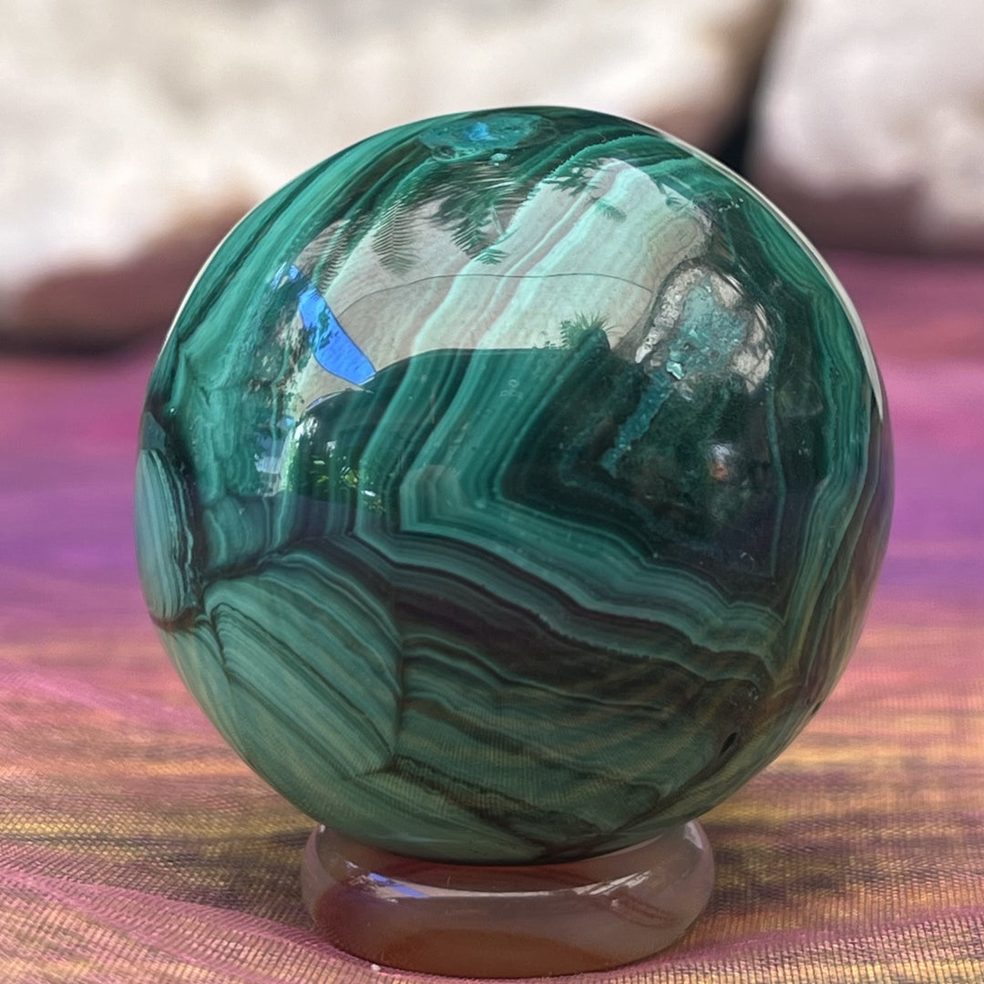 Sphere Malachite 4.0 cm