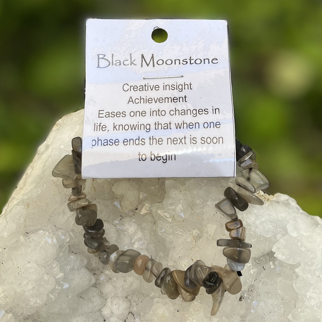 Bracelet Black Moonstone Chip