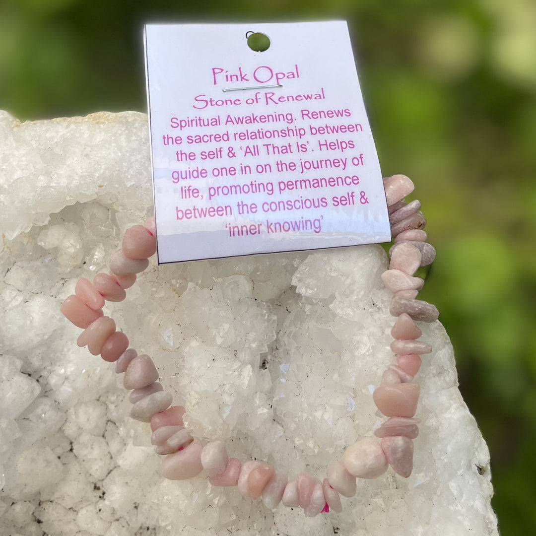 Bracelet Pink Opal Chip