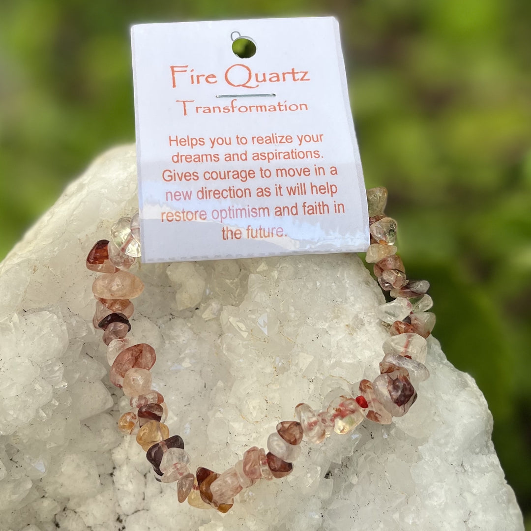 Bracelet Fire Quartz Chip