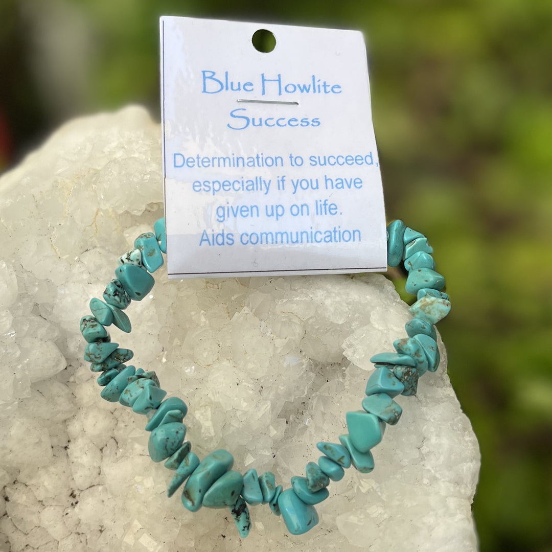 Bracelet Blue Howlite Chip
