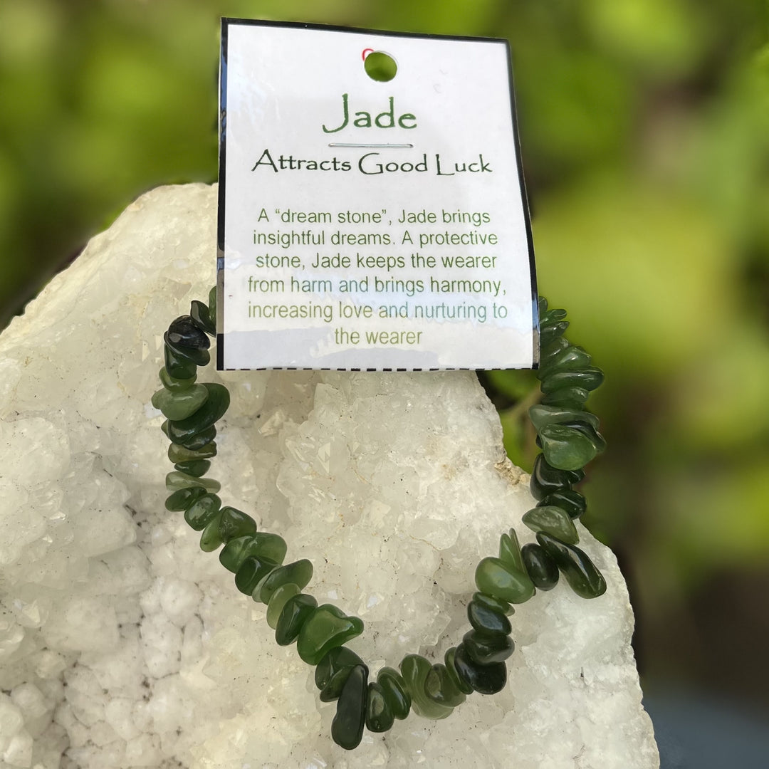 Bracelet Green Jade Premium Quality Chip