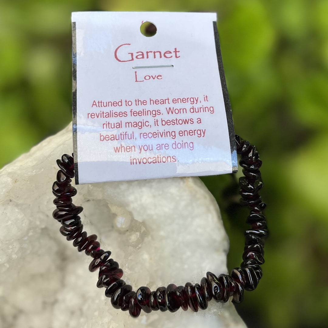 Bracelet Garnet Dark Chip