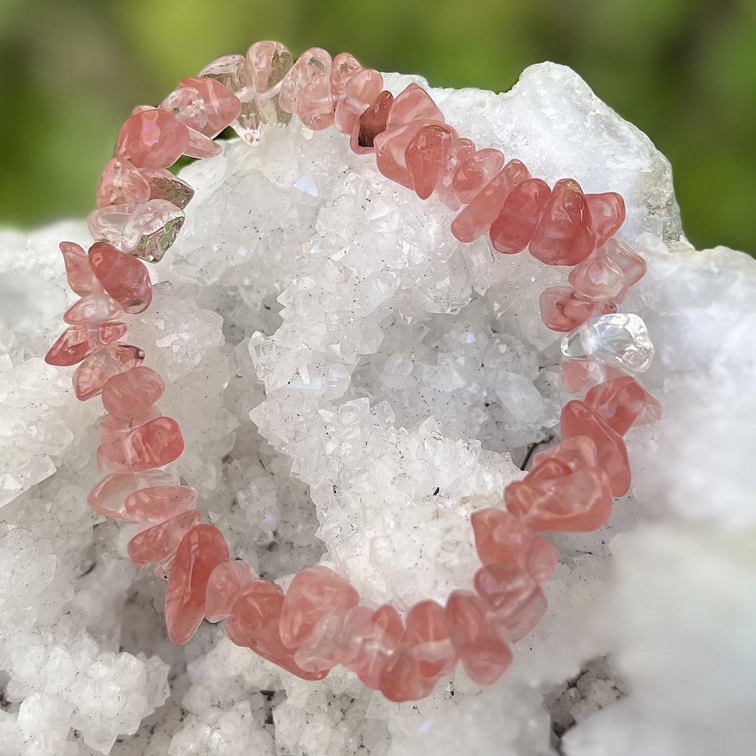 Bracelet Watermelon Quartz Chip