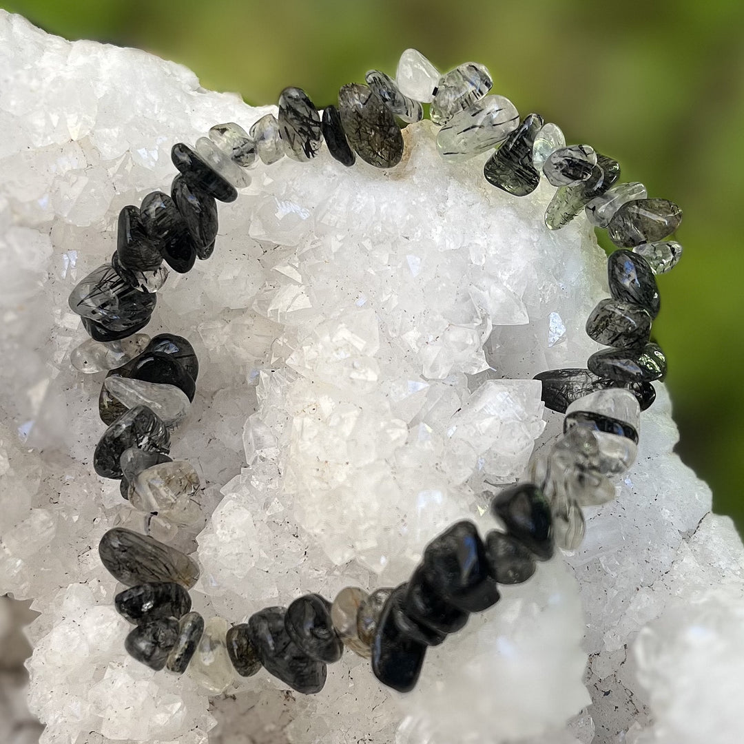Bracelet Tourmaline In Quartz Chip