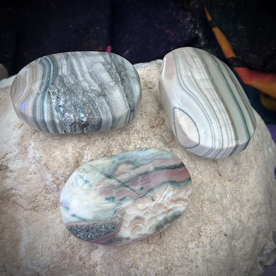 Palm Stone Rainbow Agate