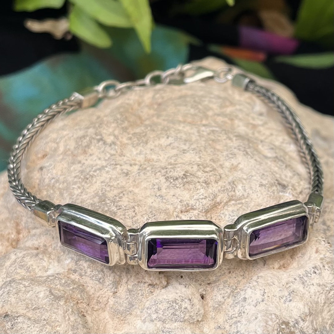 Bracelet Amethyst Facet