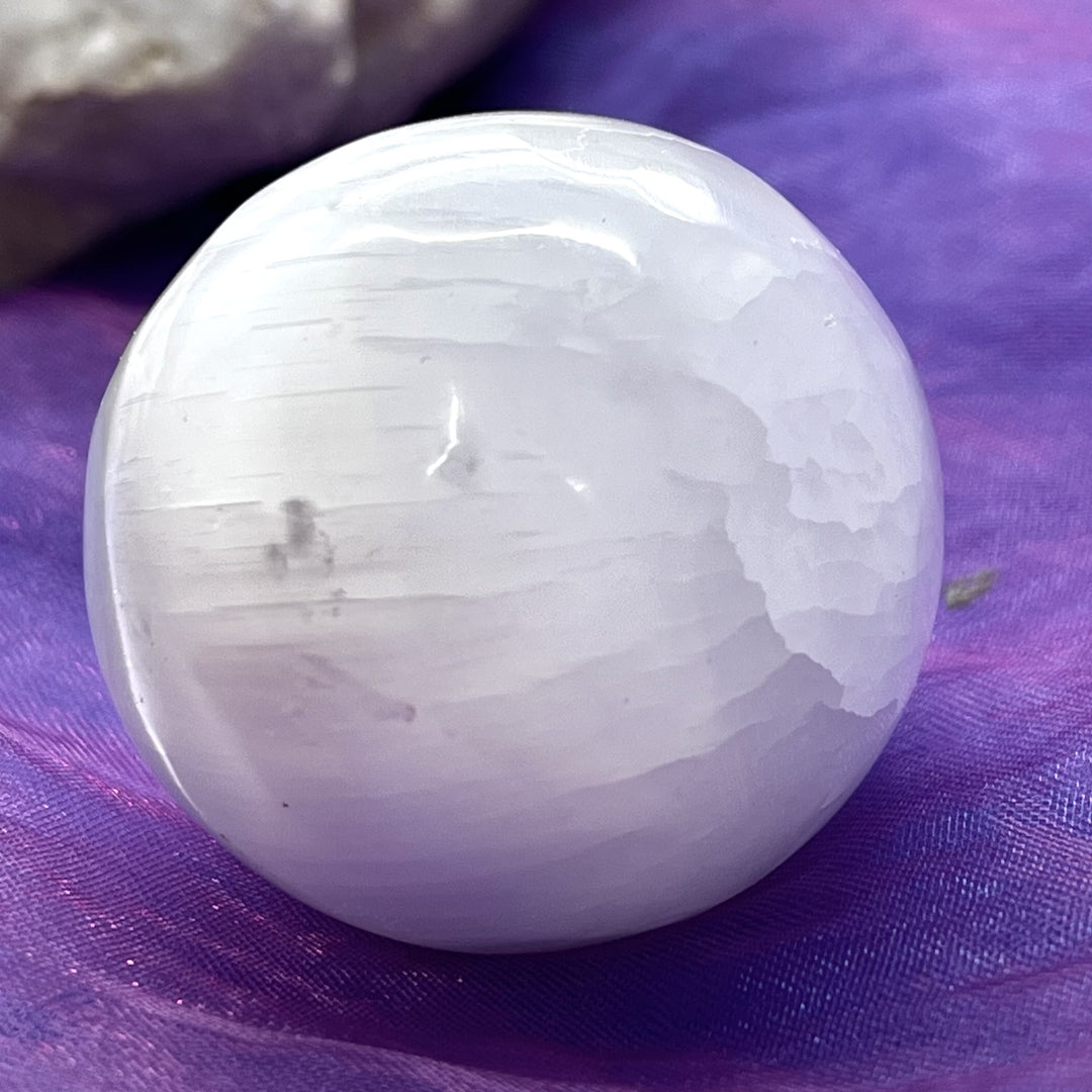 Sphere Selenite White Light | Carpe Diem With Remi Port Adelaide