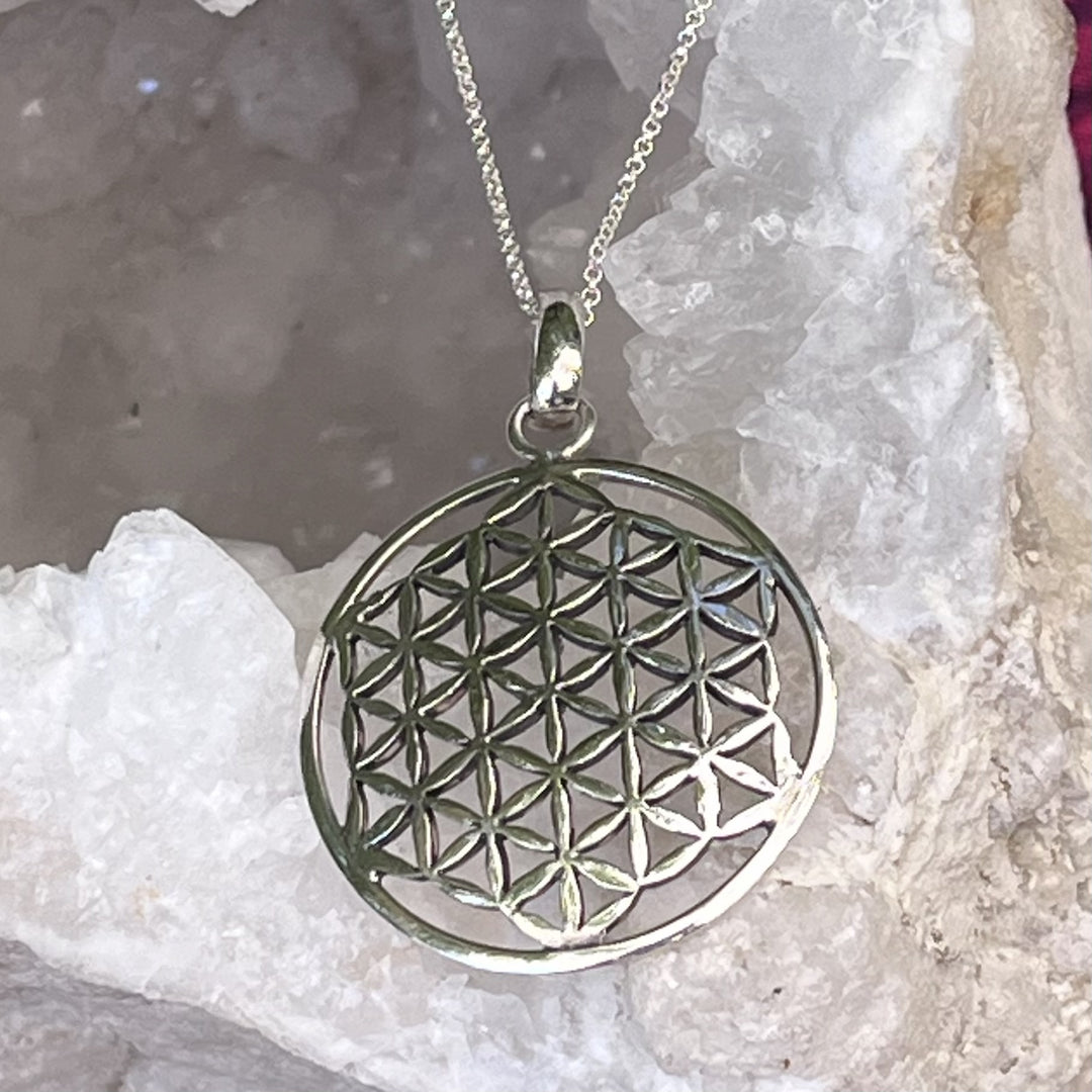 Necklace Flower of Life Round