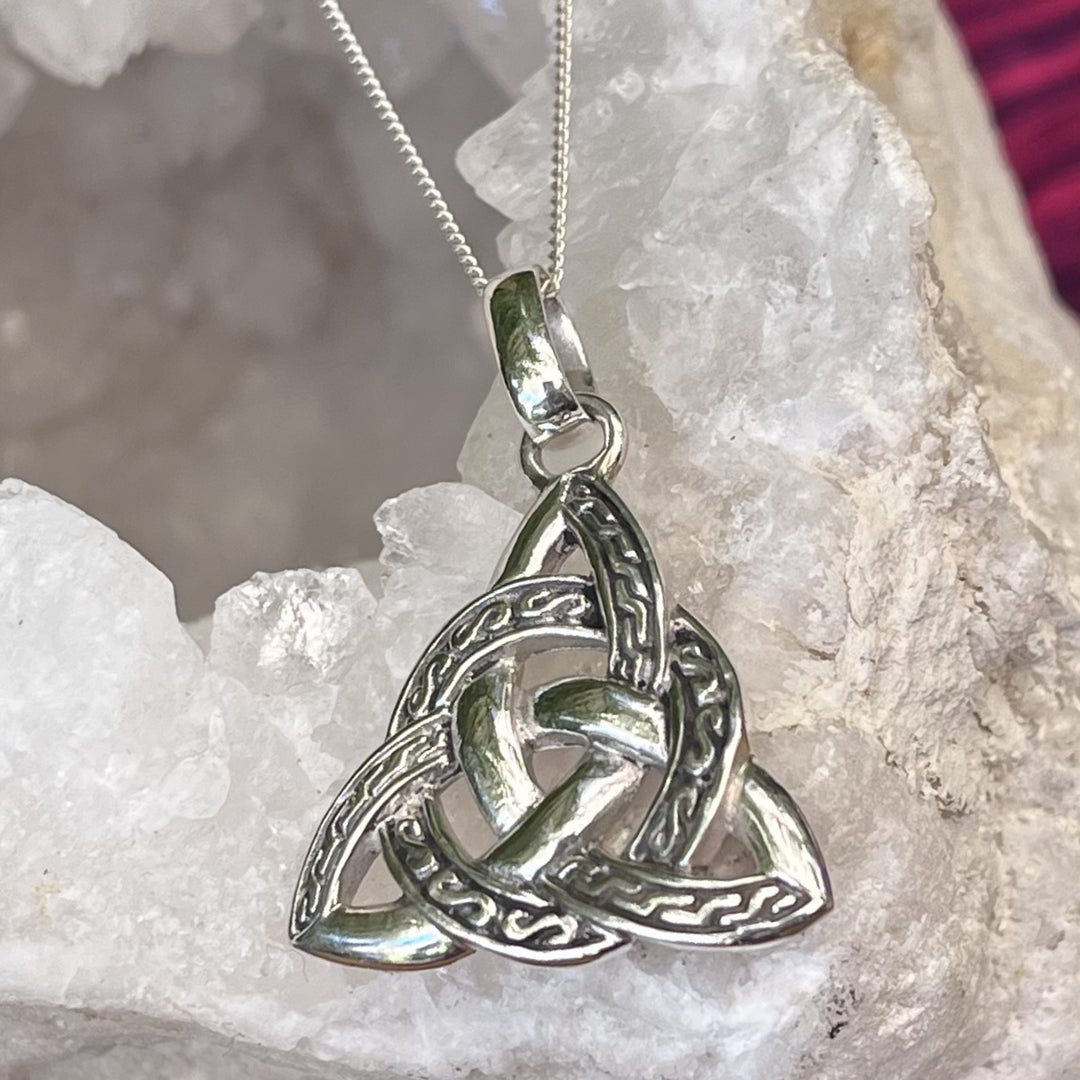 Necklace Triple Goddess Knot