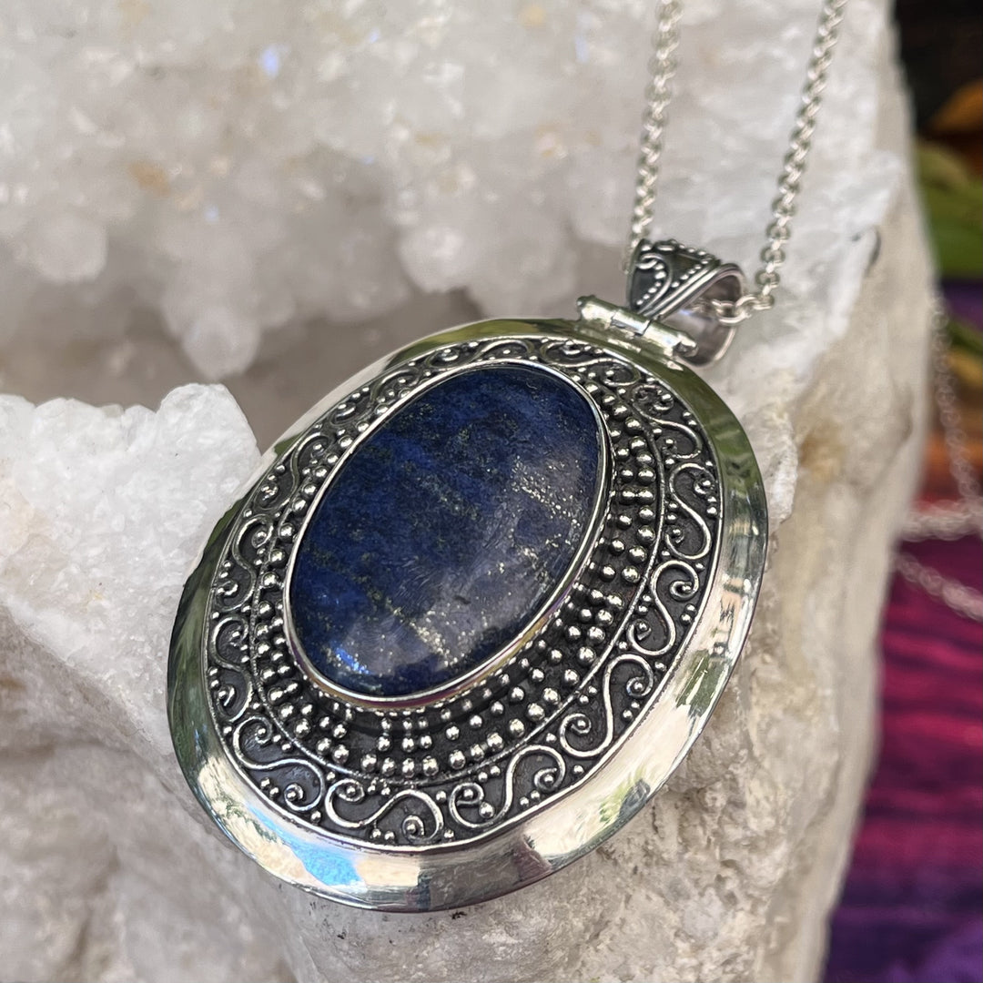 Necklace Lapis Lazuli Shield