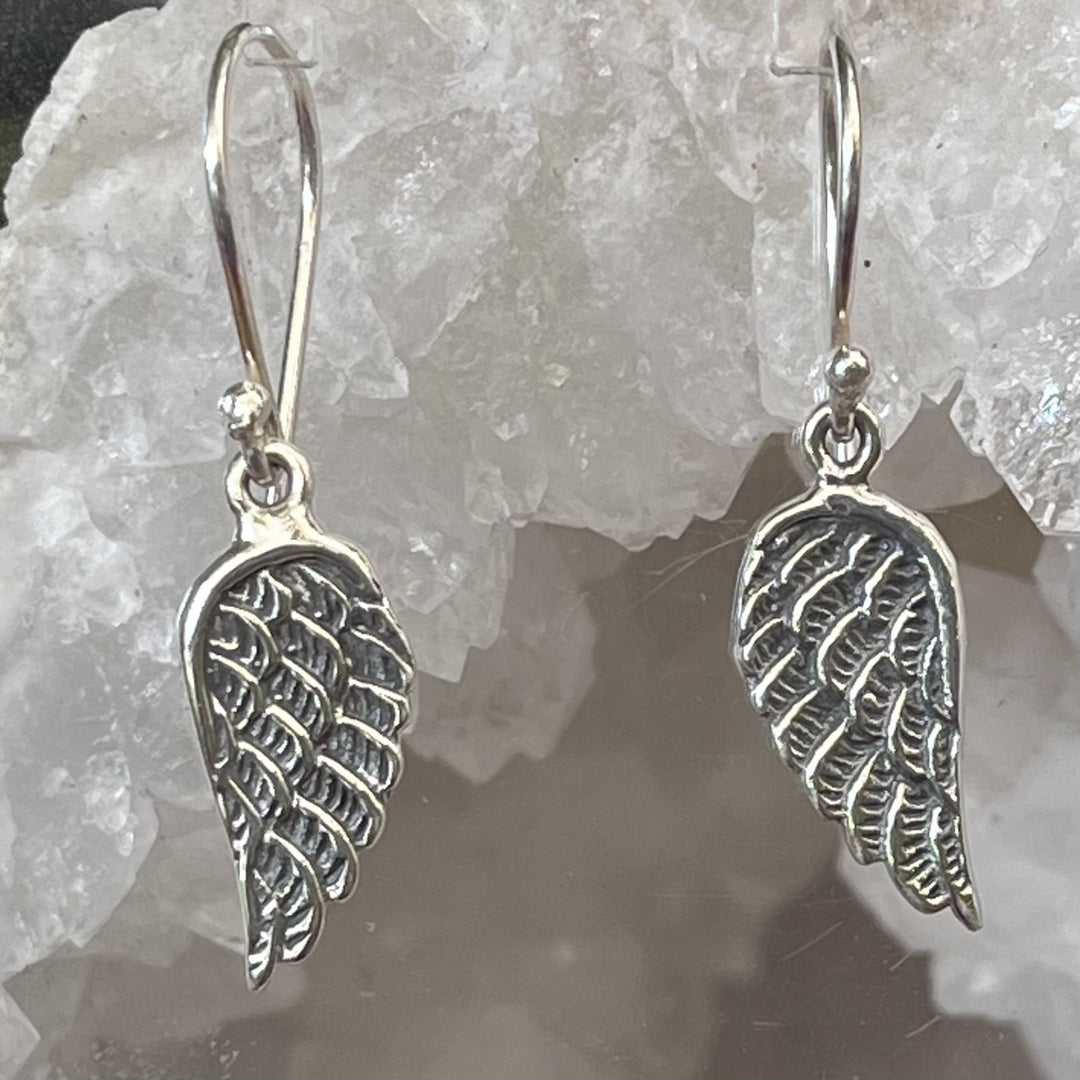 Earrings Angel Wings Sterling Silver