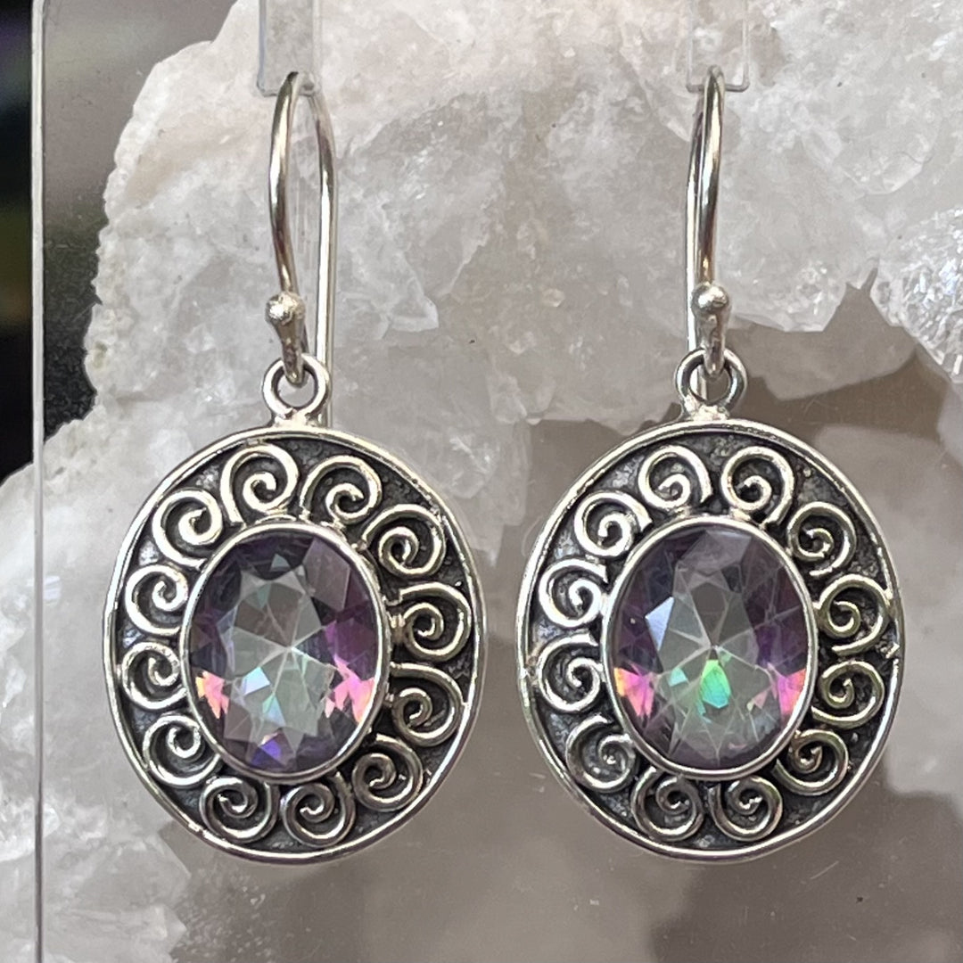 Earrings Mystic Topaz Facet