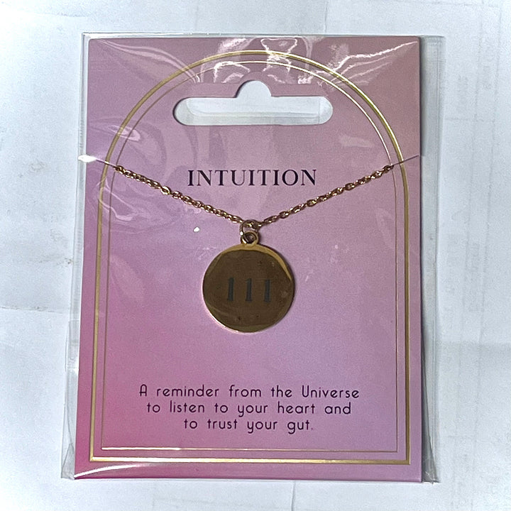 Necklace 111 Intuition Angel Number