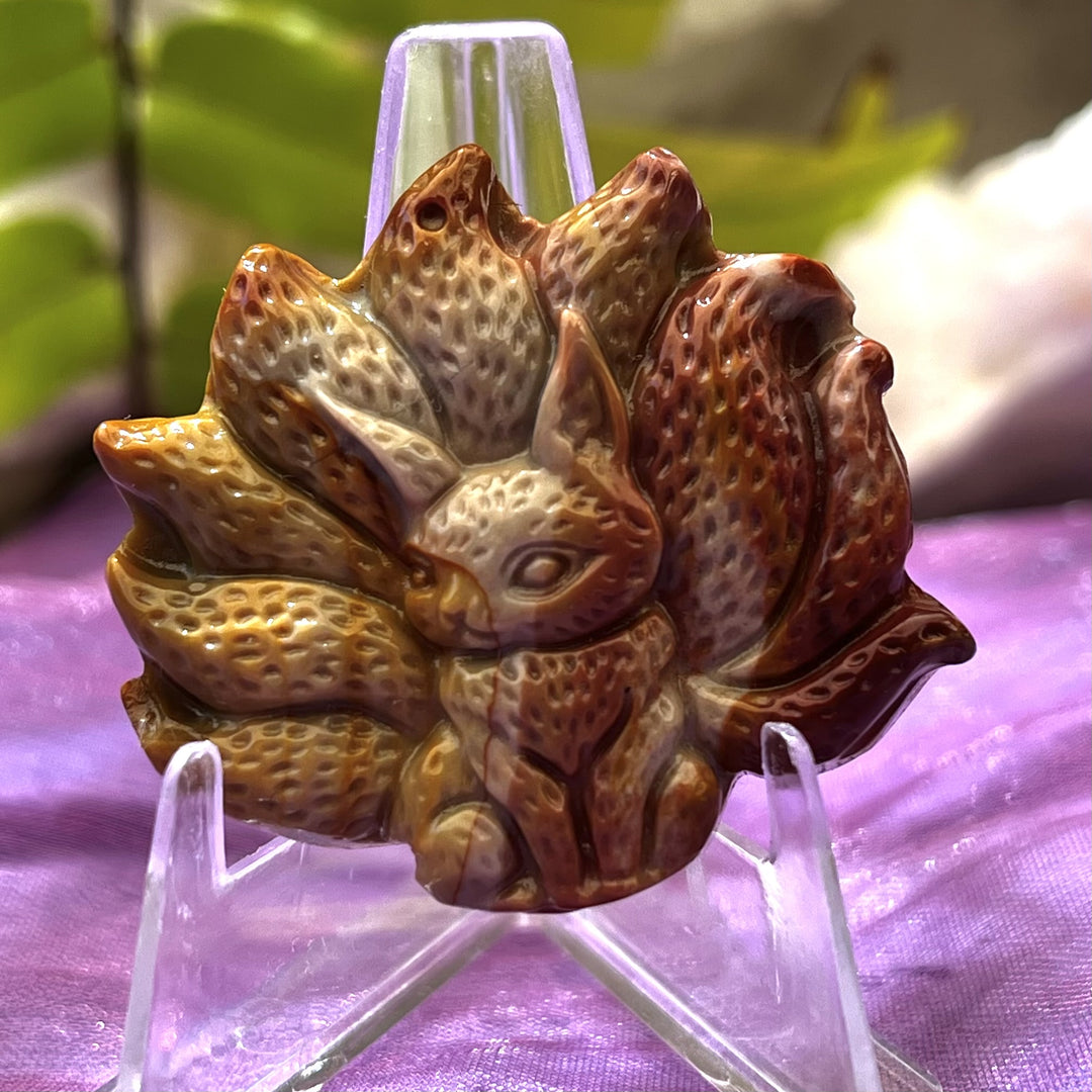 Nine Tailed Fox Alashan Agate Mongolia