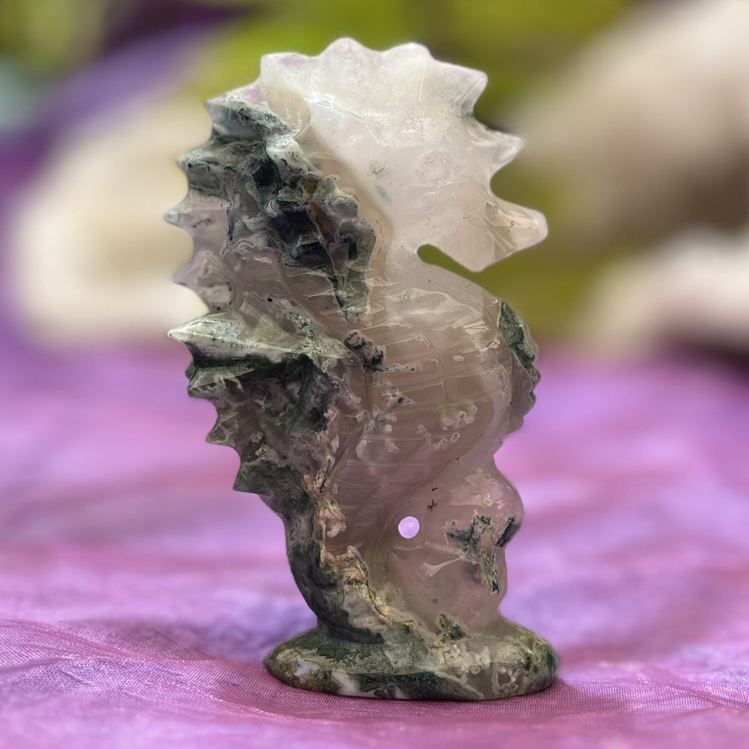 Seahorse Moss Agate 10 cm