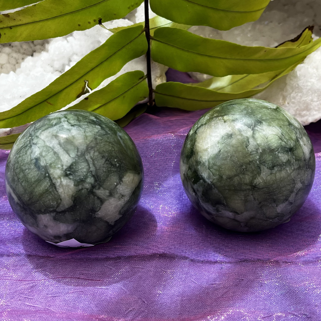 Jade Exercise Balls Pair