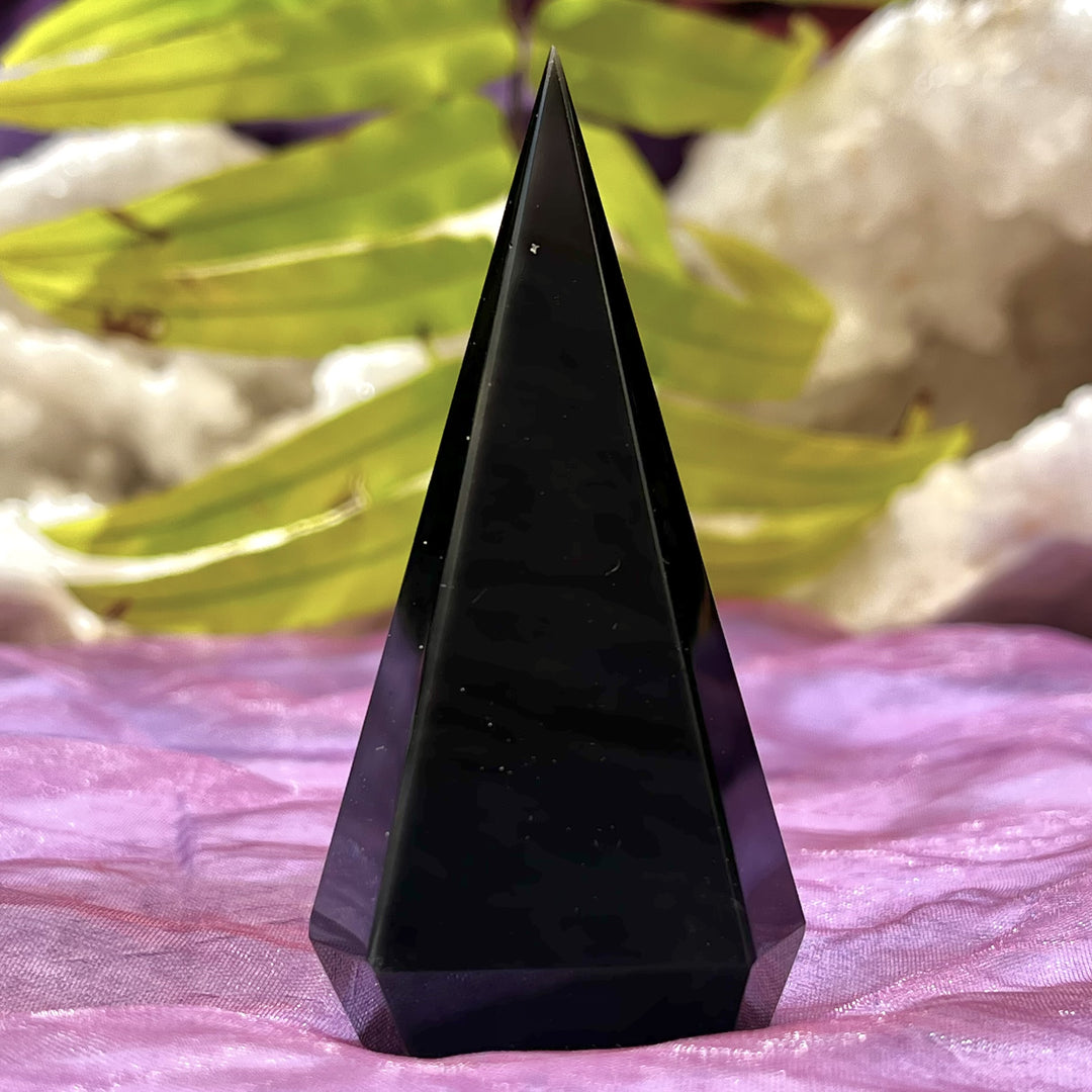 Point Rainbow Obsidian Diamond 8.0 cm