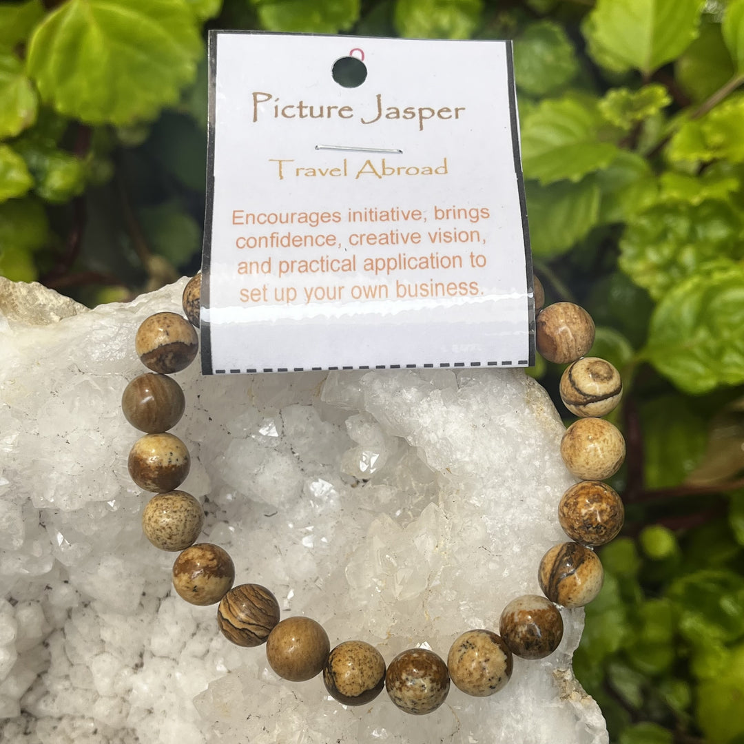 Bracelet Picture Jasper 8mm Bead