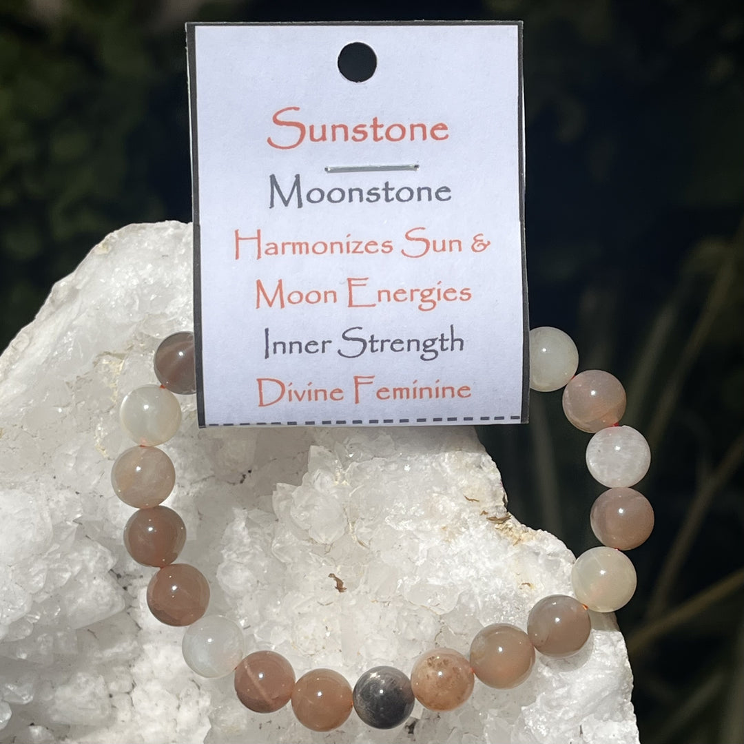 Bracelet Sunstone 8 mm Beads