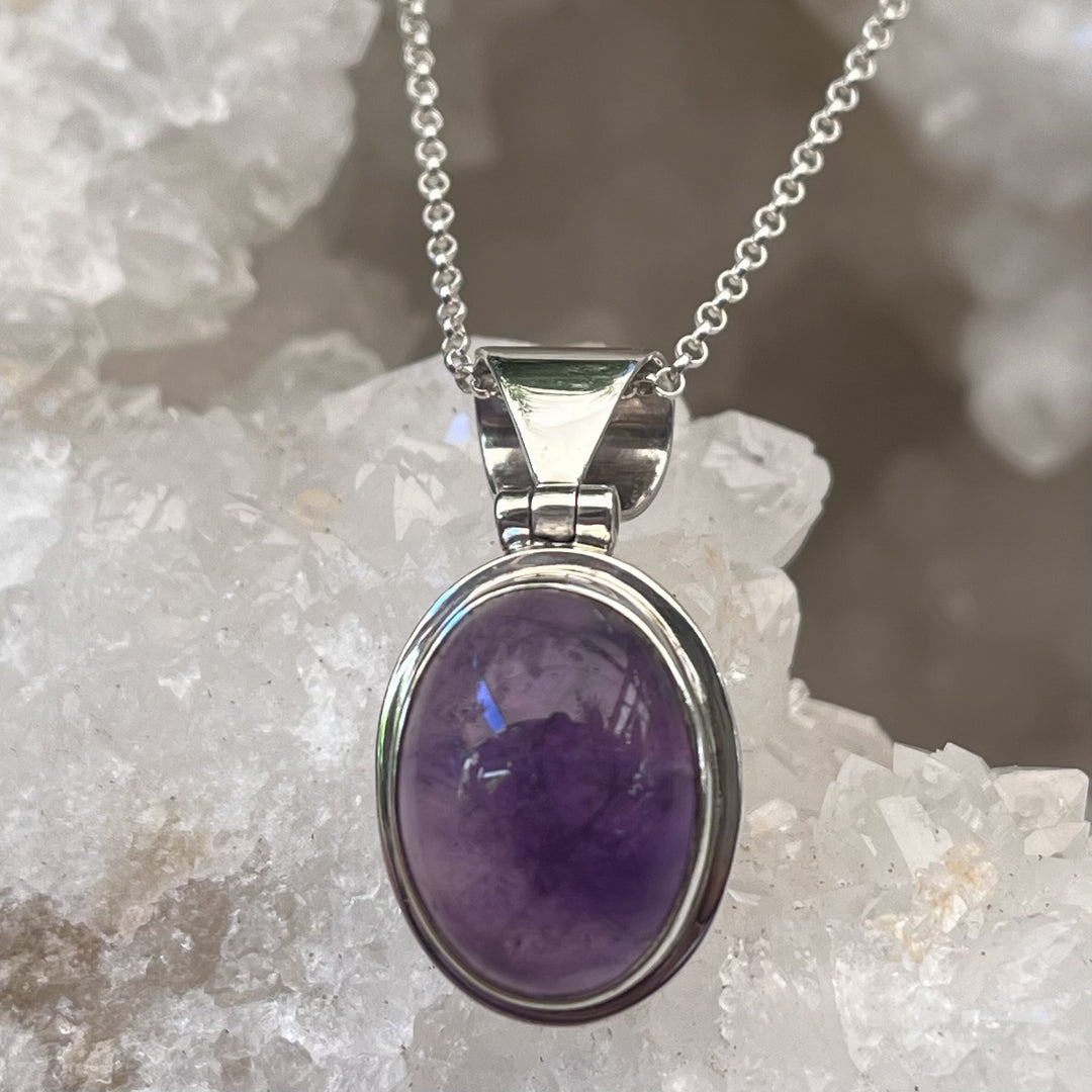 Necklace Amethyst on Sterling Silver