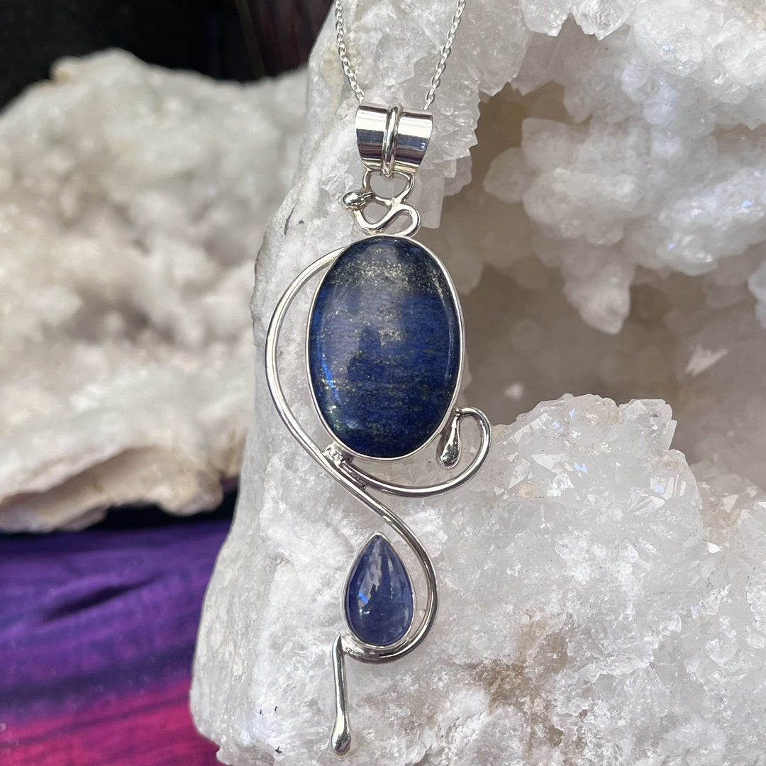 Necklace Lapis with Iolite Designer