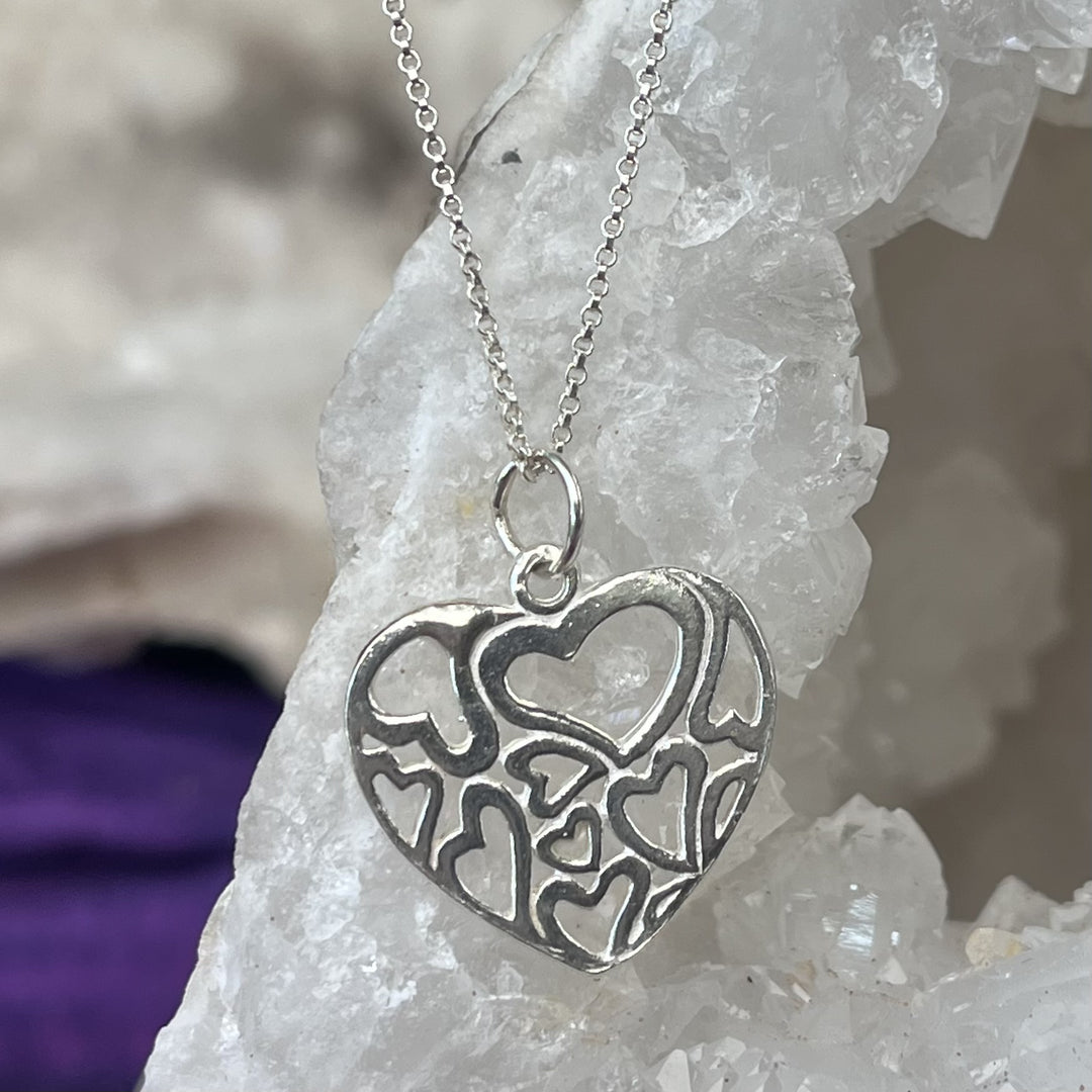 Necklace Twin Hearts Silver