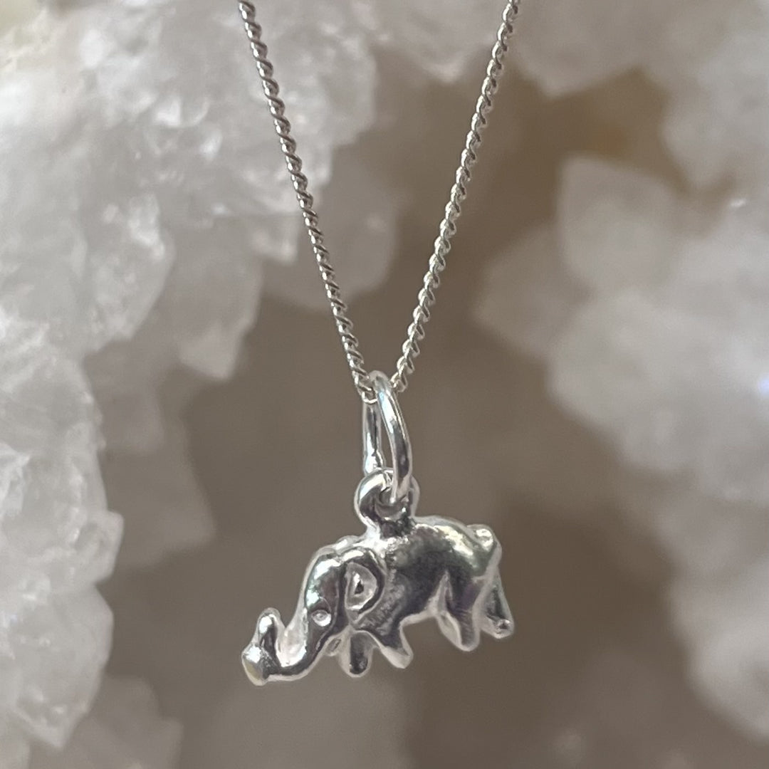 Necklace Elephant Silver Mini