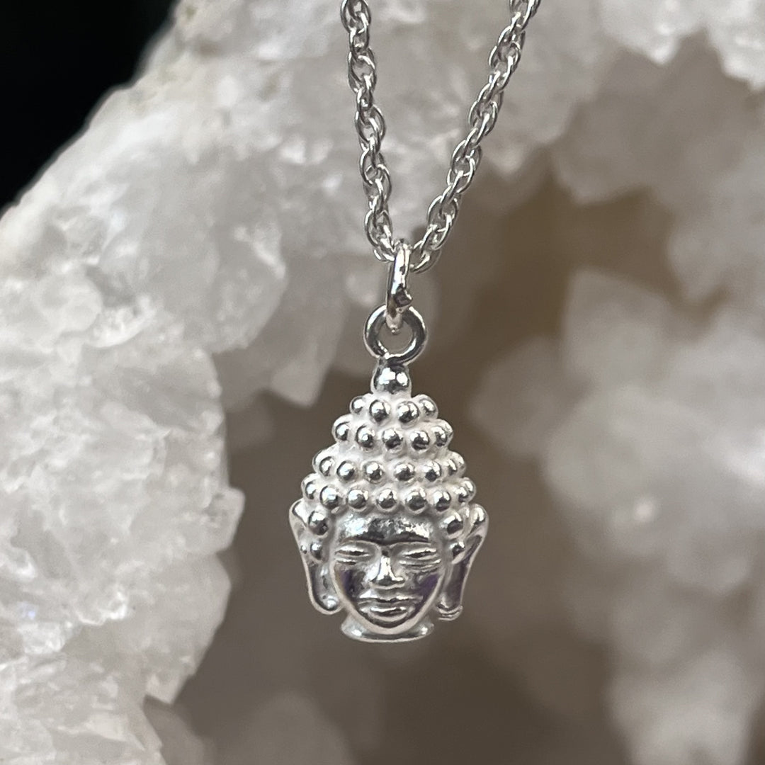 Necklace Two Buddhas Silver