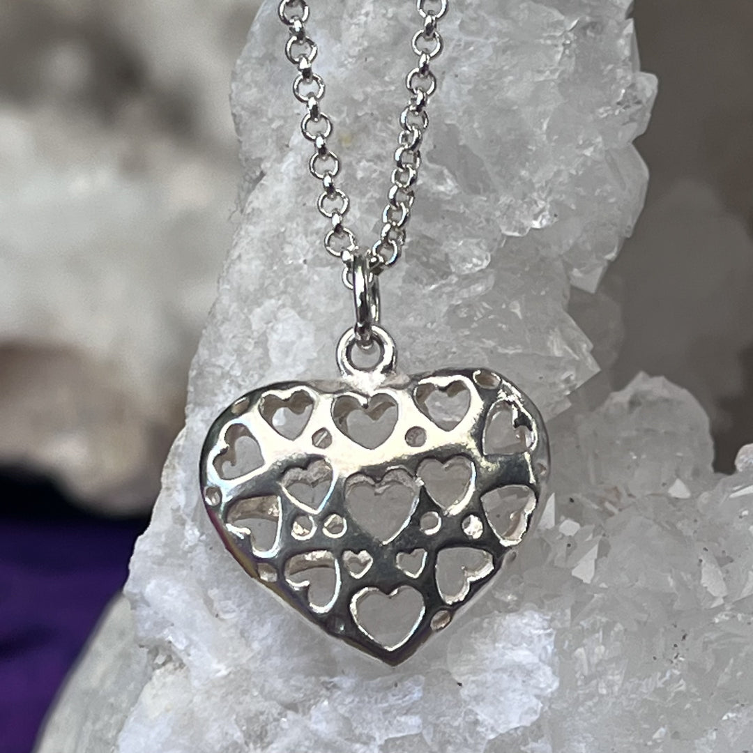 Necklace Heart Filigree