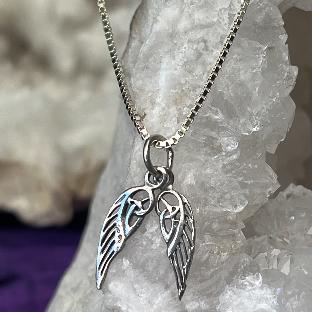 Necklace Angel Wings Silver