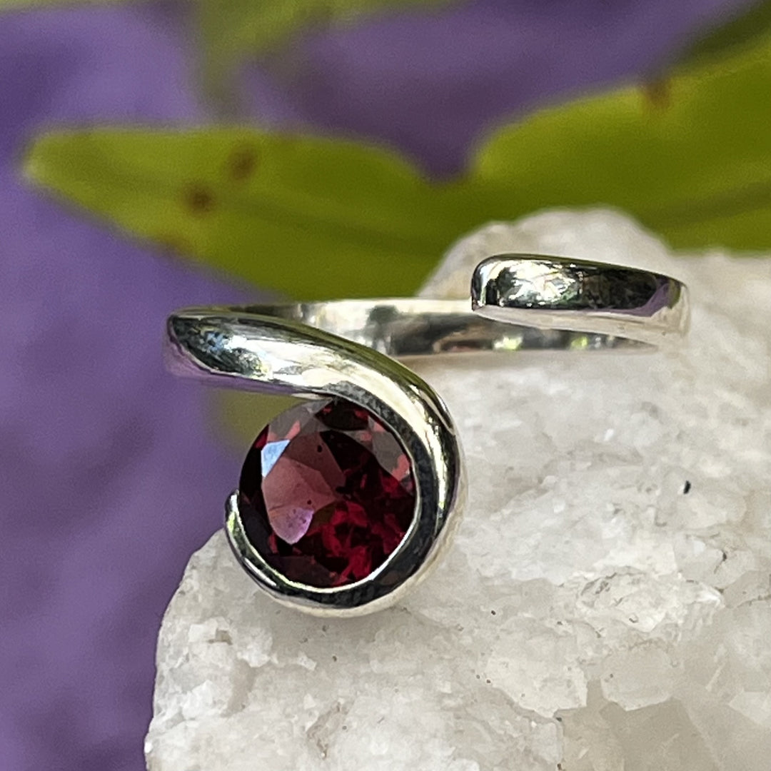 Ring Garnet Swirl 0.6 cm